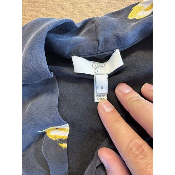 Joie Women's Gyan 100% Silk Dress Sz 6 - Picture 9 of 13